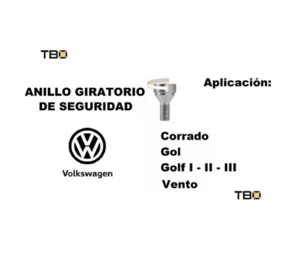 Pernos de Seguridad Volkswagen